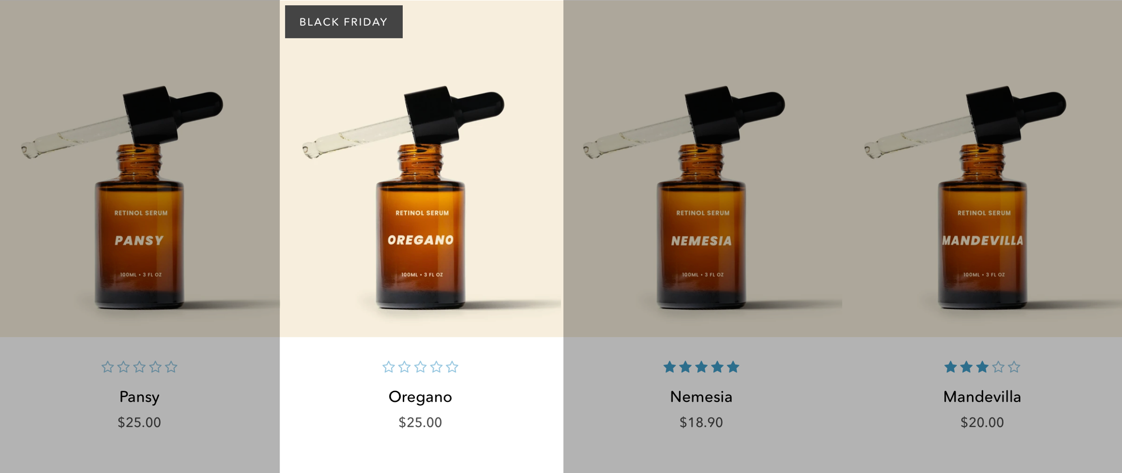 Example of how the badge shows after the custom product tag has been added